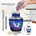thumbnail image 2 of KARYLIZ Petunia Small Urns For Human Ashes Keepsake - Butterfly Mini Cremation for Human Ashes Male & Female - Blue Bloom Funeral Decorative Mini Urn - Adult Urns for Human Ashes Men 3 Inch, 2 of 7