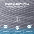 thumbnail image 2 of Cubrecolchón SLEEP ZONE Cooling Queen Size, gris, 2 of 8