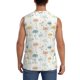 thumbnail image 4 of Fotbe Dandelion Men's Camiseta sin Mangas Estampada para Hombres, Playera Casual para Gimnasio, Entrenamiento, Playa-Large, 4 of 7