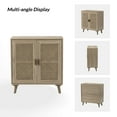 thumbnail image 7 of Tina's Home Boho 31" Rattan 2 Doors Sideboard with 1 shelf, Wooden Storage Cabinet Credenzas Buffet Home Acorn, 7 of 7