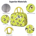 thumbnail image 4 of Lunch Bag Lunch Box for Women Reusable Insulated Lunch Bags,Water-Resistant Avocado Pattern Cooler Lunch Tote Bag, Large Capacity for Work Travel Picnic, 4 of 6