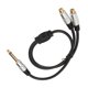 thumbnail image 5 of Cable divisor de RCA de 2 vías a 6,35 mm, chapado en oro, conector hembra doble a conector macho mono de 1/4", longitud de 19,7 in, 5 of 8