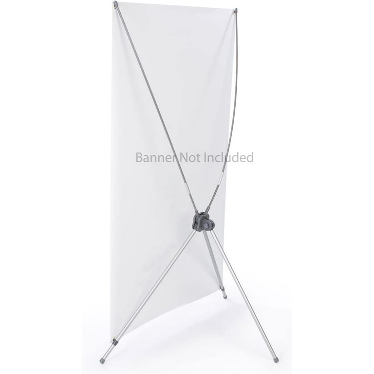 VEVORbrand 8 X 8 ft Banner Stand Adjustable Height and Width Display  Backdrop Lightweight Portable Trade Show Wall for Photography 