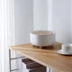 thumbnail image 4 of Desktop Paper Basket with Lid, Tall Press Small Trash Can, Suitable for Living Room, Office Trash Can with Lid, 4 of 5