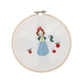 thumbnail image 1 of Yangee Ensemble Complet de Broderie Broderie Broderie Estampée avec Kit Floral Fil, 1 of 1