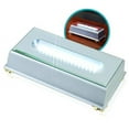 thumbnail image 5 of 16 LED Light Stand Base - Rectangle Display Pedestal for 3D Crystal Glass Art - Adapter Plug Operated - 6.50 Inch Illuminated Holder - Lighted Mirror Box for Centerpieces (Silver), 5 of 6