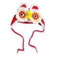 thumbnail image 3 of Sombrero de mascota de Año Nuevo chino Yuyangstore Ropa de punto para gatos cubierta para la cabeza vestido ajustable S, 3 of 8