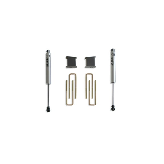 MaxTrac Suspension 2016-2019 Fits Chevrolet Silverado Fits GMC Sierra 1500 2WD 4WD 4" Height Maxpro Elite Rear Lift Kit With Fox Shocks 901750F