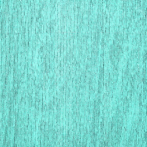 Ahgly Company Indoor Square Abstract Turquoise Blue Contemporary Area Rugs, 8' Square