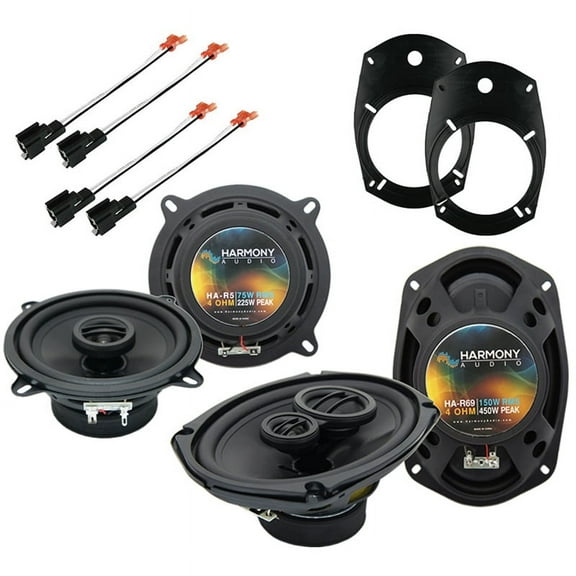Harmony Accessory Master Upgrade Truck OEM Speaker, 450 Watt 150 Watt, Black, 2 Pack