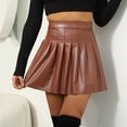 thumbnail image 2 of Moda para mujer Vestido de color sólido Cintura alta Paquete sexy Falda a la cadera Falda con diseño de arrugas irregulares Wmkox8yi FGJ1128, 2 of 5