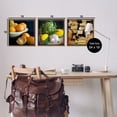thumbnail image 4 of Stupell Industries Vegetables & Cheeses Still Lifes Food & Beverage Painting Brown Floater Framed Canvas Art Print Wall Art, 18 x 18, Set of 3, 4 of 10