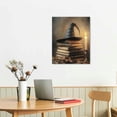 thumbnail image 2 of JRXY Vintage Dark Academia Halloween Canvas Wall Art Poster Gothic Victorian Witchy Wizard Hat Magic Books Decor for Living Room Bedroom Office Home, Set of 3 Pieces, Various Sizes 16x20 in, 2 of 5