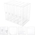thumbnail image 5 of OULII 1Pc Portable Transparent Jewelry Storage Closet with Drawer and Hanging Accessories Display, 5 of 5