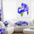 thumbnail image 1 of Bloomy Rose Aquarelle Bleue - Impression sur Toile Florale, 1 of 3