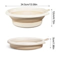 thumbnail image 3 of Foldable Travel Sink Portable Foldable Basin for Home Laundry Face Washing Necessary for Dorms Students Wall Mounted Multifunctional Washing Bowl, 3 of 8