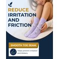 thumbnail image 3 of Pembrook Unisex Non-Binding Diabetic Ankle Socks, Mixed Flowers, Medium, 6 Pairs, 3 of 7