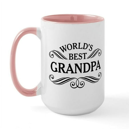 

CafePress - Worlds Best Grandpa Mugs - 15 oz Ceramic Large Mug