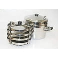 thumbnail image 2 of Tabakh DC-204 4-Plate Stainless Steel Dhokla Stand with Cooker, Large, Silver, 2 of 3
