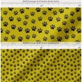 thumbnail image 2 of Soimoi Yellow Cotton Cambric Fabric Lion Stencil Foot Animal Decor Fabric Printed Yard 42 Inch Wide, 2 of 7