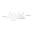 thumbnail image 3 of Over Door Hooks, No Drill Space Saving Hanger, 6 Prong Metal Hook Rack Organizer, Behind Door Storage for Bedroom and Bathroom Clothes, Towels, Coats, 3 of 6