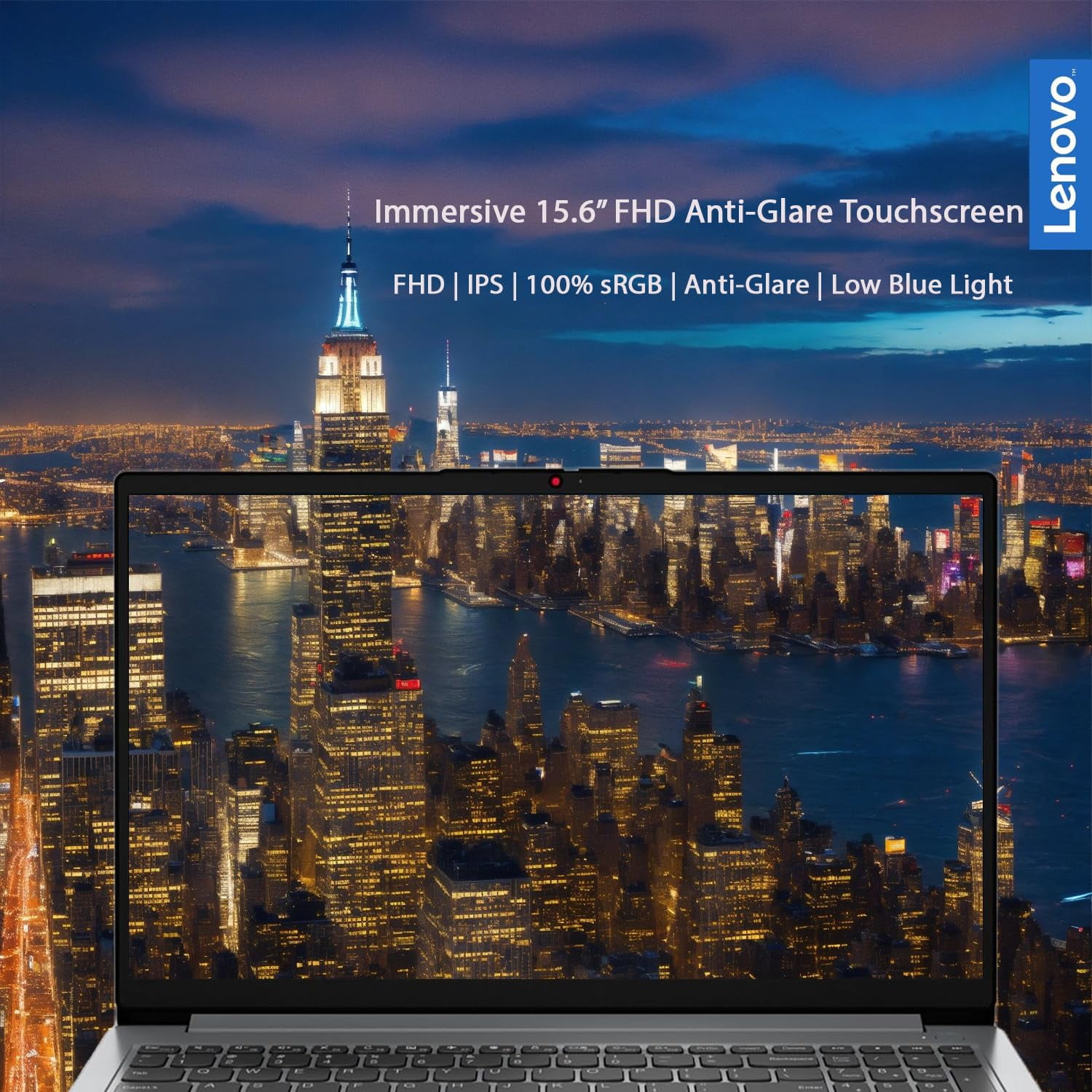 Lenovo Touchscreen IdeaPad | 40GB RAM | 1.5TB Storage (1TB SSD & 512GB External Storage) | 15.6" FHD Display | Intel 6-Core Processor | HDMI | Type-C | Bluetooth | Windows 11 | w/WOWPC Bundle