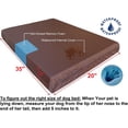 thumbnail image 3 of Medium Orthopedic Dog Bed with Cooling Gel Memory Foam, Waterproof Liner & Nylon Cover for Joint Support, Machine Washable, Navy Blue, 3 of 5