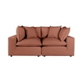 thumbnail image 6 of TOV Furniture Cali Rust Modular Upholstered Loveseat, 6 of 7