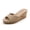 NATURAL, variant on Women Strap Cork Wedge Slide Sandals, Open Toe Slip On Platform Wedge Heels Comfort Summer Beach Casual Dressy Walking Shoes, Runs Large, Size Down Recommended