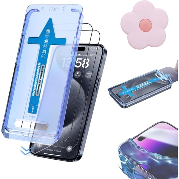 Protector de pantalla Blinkori para iPhone 15/14/13/12 Pro Max/Plus, protector de pantalla de privacidad Blinkori, sin polvo y sin burbujas (versión HD, para iPhone 14 Pro Max)