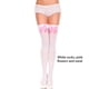 thumbnail image 3 of Sonducket 1 par de medias largas por encima de la rodilla para mujer, calcetines con lazo sexys a la moda, medias decorativas para Cosplay, fiesta, Bar, Disfraces de disfraces Blanco Rosa Tipo 1 Sonducket AP014092-07, 3 of 6