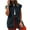 Dark Gray, variant on Womens Oversized Sleeveless Denim Vest Classic Button Down Jean Vest Casual Utility Lapel Jean Jacket