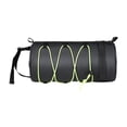 thumbnail image 3 of Quzzie Bike Handlebar Bag Waterproof Roll Storage Bicycle Front Bag with Nylon Shoulder Strap Sturdy Elastic Cord Lightweight Suitable for Exercise Mountain Cycling Green, 3 of 8