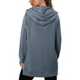 thumbnail image 7 of BLVB Women's Oversized Hoodies Side Slit Pullover Sweatshirt Casual Long Sleeve Fall Clothes Top Shirts with Pocket, 7 of 7