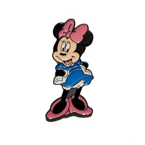 Minnie Mouse Cartoon Character 1.25 Inches Tall Enamel Metal Pin