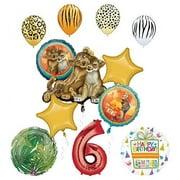 Lion King Party Supplies 6th Birthday Balloon Bouquet Decorations