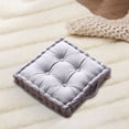thumbnail image 4 of Thick Floor Cushion With Handles Floor Pillow, Velvet Square Floor Seating Cushion, Square Non Slip Reversible Chair Cushion, for Living Room Sofa Chair Floor Yoga Couch Tatami, 18*18Inch, 4 of 6