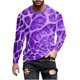thumbnail image 2 of Blusas y camisas de manga larga con cuello redondo para hombre, blusa informal de manga larga con cuello redondo y estampado., 2 of 5