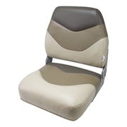 Wise 8WD999PLS-844 Tracker Style Mid-Back Boat Seat, Khaki/Cafe/Rock Salt