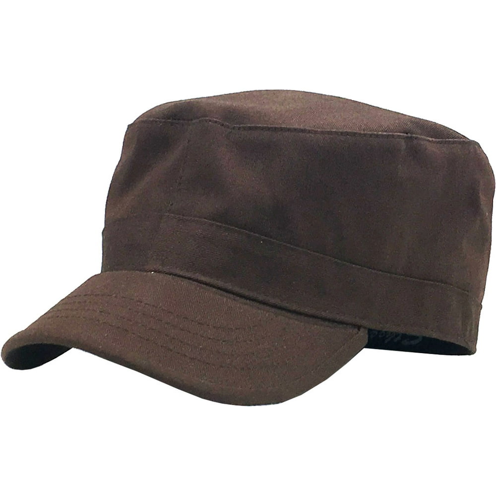 KBETHOS Cadet Army Military Fitted Botton Cap Basic Everyday Castro