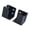 Black, variant on Wall Brackets 2 Piece Set, Screw Mount Holder Pair with U Shaped for Daily Utility Room Storage