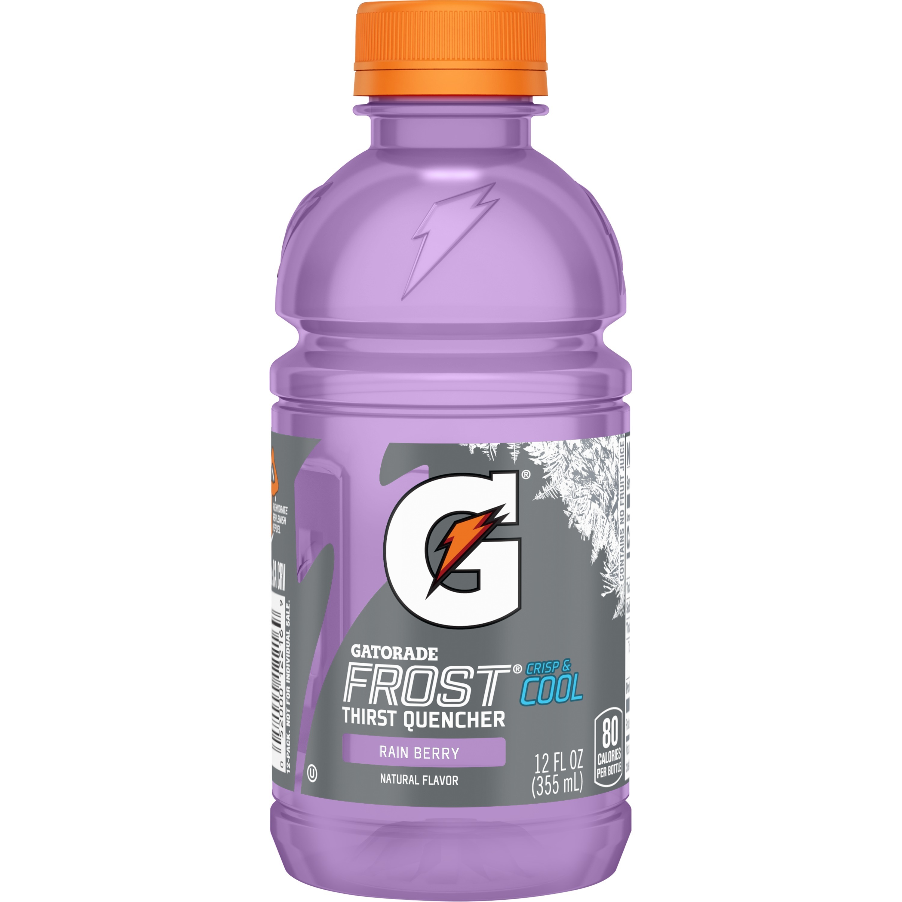 Gatorade Frost Thirst Quencher Rain Berry Sports Drink, 12 fl oz, 12 Count Bottles - image 3 of 8