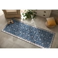 thumbnail image 4 of CAMILSON Oriental Retro Persian Traditional Vintage Distressed Non-Shedding Indoor Area Rug(4008-Navy 2x7), 4 of 10