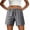 Gray 01, variant on Karymi Women's Clothing Cargo Athletic Shorts, Elastic Drawstring Waist Zip Pocket Workout Shorts, Color‑Block Trim Loose Fit Biker Shorts Shorts for Women