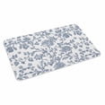 thumbnail image 2 of Blue Flower Door Mat&nbsp;Indoor Outdoor Entrance,Non Slip Small Rug for Kitchen Bathroom Entryway Rug,Vintage Farmhouse Boho Leaf Spring Summer Washable Doormat Floor Mat for Office 18x30 Inch, 2 of 8