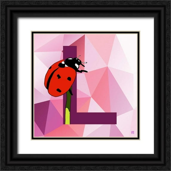 Perrenoud, Aubree 12x12 Black Ornate Wood Framed with Double Matting Museum Art Print Titled - L