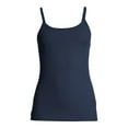 thumbnail image 5 of No Boundaries Scoop Neck Spaghetti Straps Ribbed Cami (Juniors) 1 Pack, 5 of 8