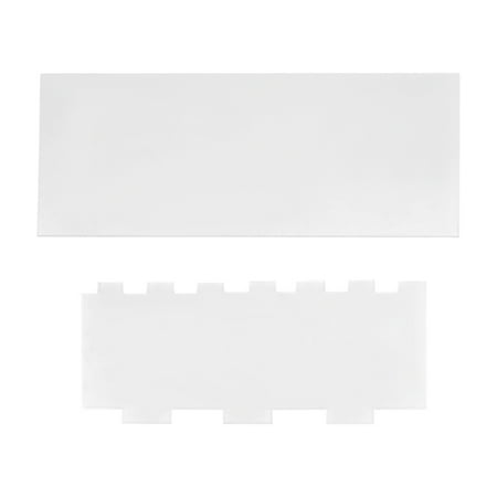 

12 Inch Acrylic Cake Scraper Smoother and 9.5 Edge Side Frosting Combs for Cream Cakes