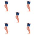 thumbnail image 3 of Qarigey Medias Pantimedias Medias divertidas Calcetines altos iris Muslo Regalos altos Carnaval Fiesta de baile de lujo Mascarada Tipo 9 Type2 NO2 Qarigey CBP377797, 3 of 5