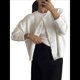 thumbnail image 2 of Suéteres Tipo Cárdigan con Botones para Mujer, de Larga, Cuello Redondo, de Punto Suave y Holgado, para Otoño. L, 2 of 8